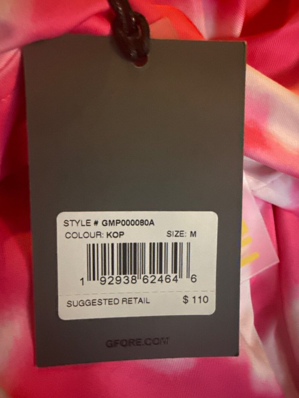 G/Fore Tie Dye Polo Shirt UPF 50+ Golf Style Pink & White Men's Medium New NWT - Picture 6 of 8